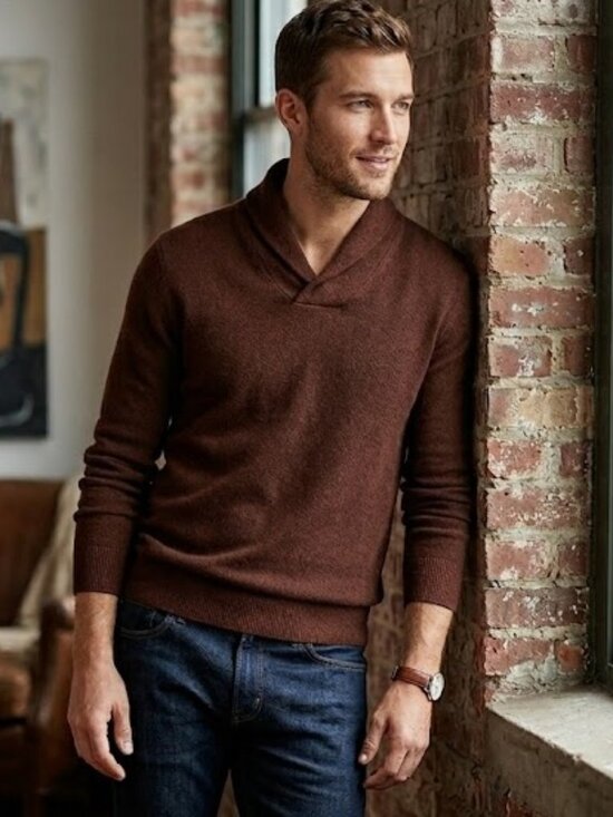 J Crew Other - J Crew Shall-collar Cashmere Pullover Sweater